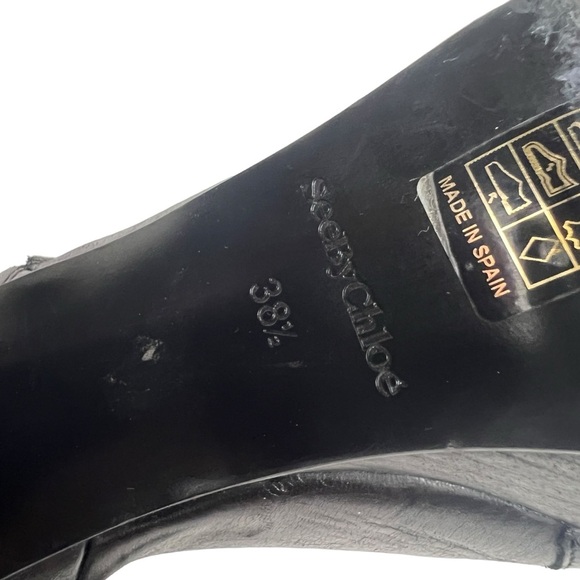 Anthropologie x See By Chloe Jenny Leather Platform Boots - Picture 8 of 9